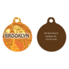 Fall Leaves HD Dog ID Tag