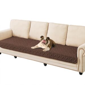 Ameritex Waterproof Pet Bed Cover Anti-Slip Dog Bed Blanket for Sofa and Furniture Waterproof New Pattern Design (Chocolate, 30x