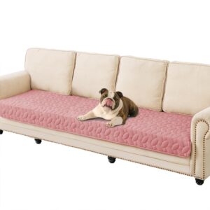 Ameritex Waterproof Pet Bed Cover Anti-Slip Dog Bed Blanket for Sofa and Furniture Waterproof New Pattern Design (Pink, 30x90 In